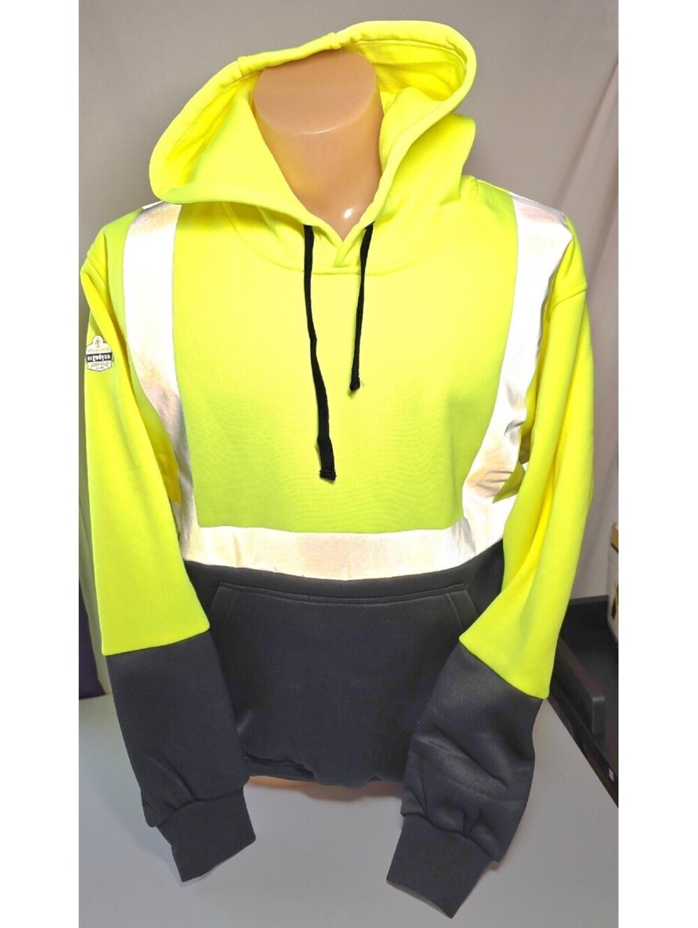 ergodyne Tenacious Work Gear High Visibility Safety HOODED PULLOVER Class 2